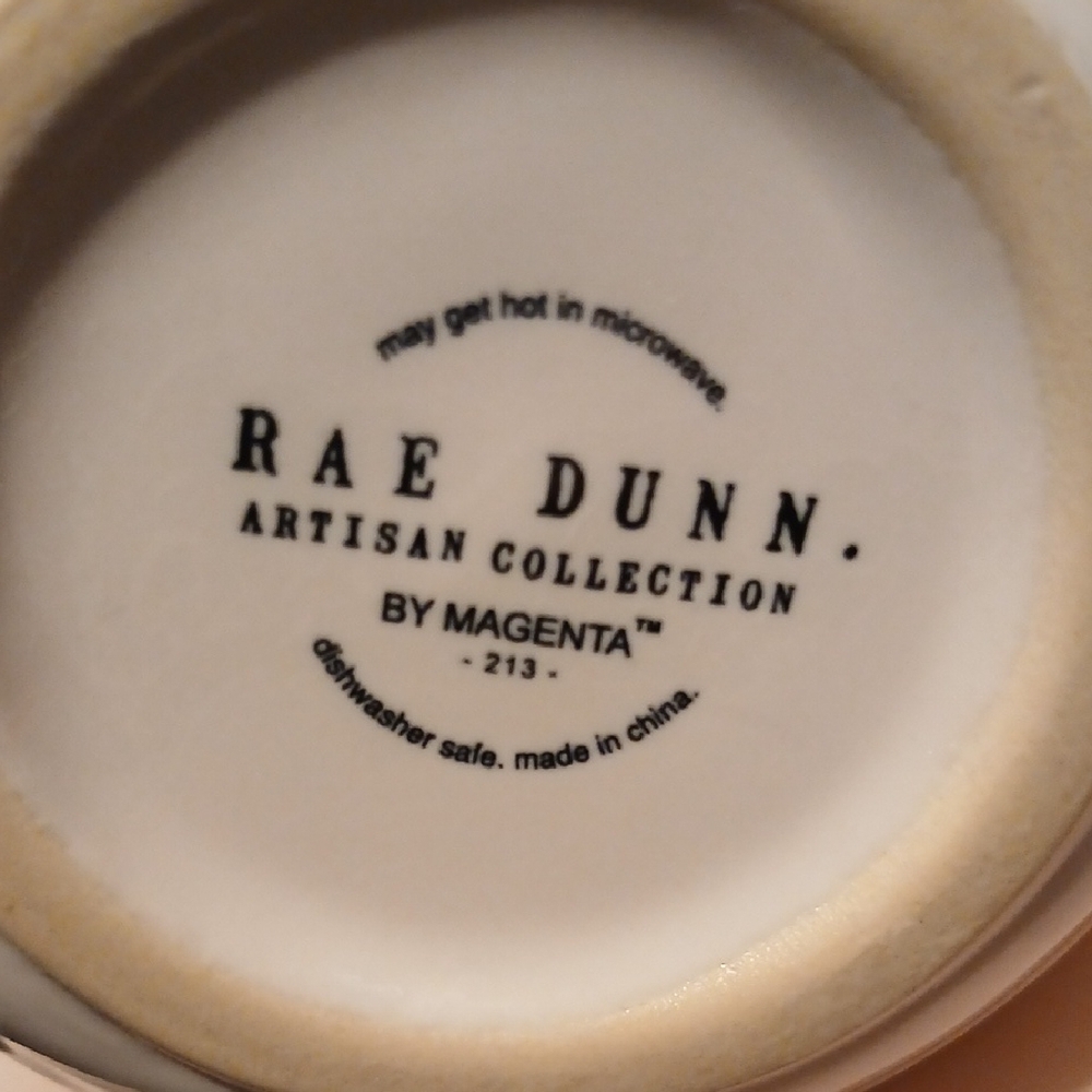 Rae Dunn Cream Mug with Ribbon - Picture 6 of 6